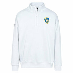 Milwaukee Brewers Levelwear Murray Core Logo Quarter-Zip Pullover Top | MLB Shop