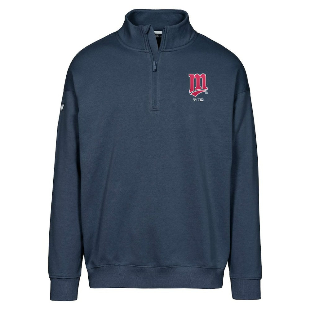 Minnesota Twins Levelwear Murray Core Logo Quarter-Zip Pullover Top | MLB Online