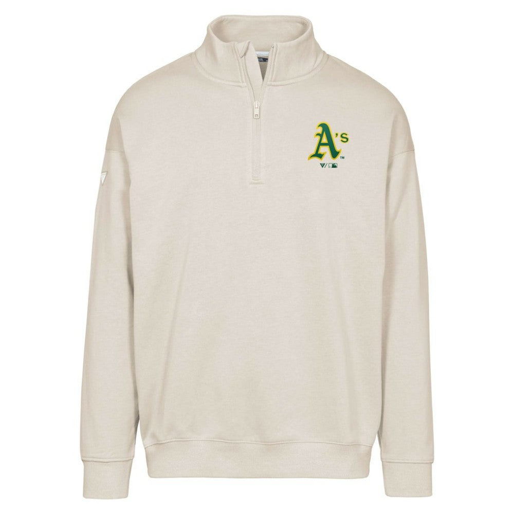 Athletics Levelwear Murray Core Logo Quarter-Zip Pullover Top | MLB Shop