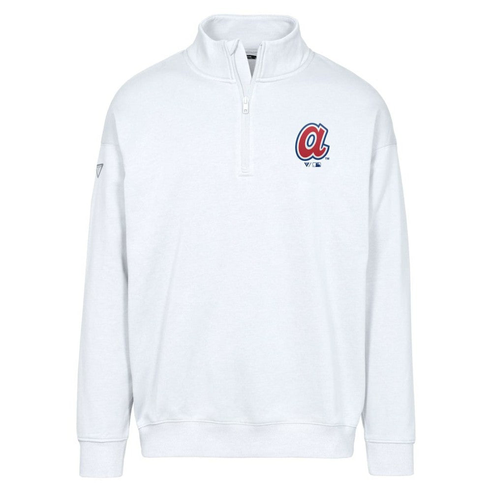 Atlanta Braves Levelwear Murray Core Logo Quarter-Zip Pullover Top | MLB Sale