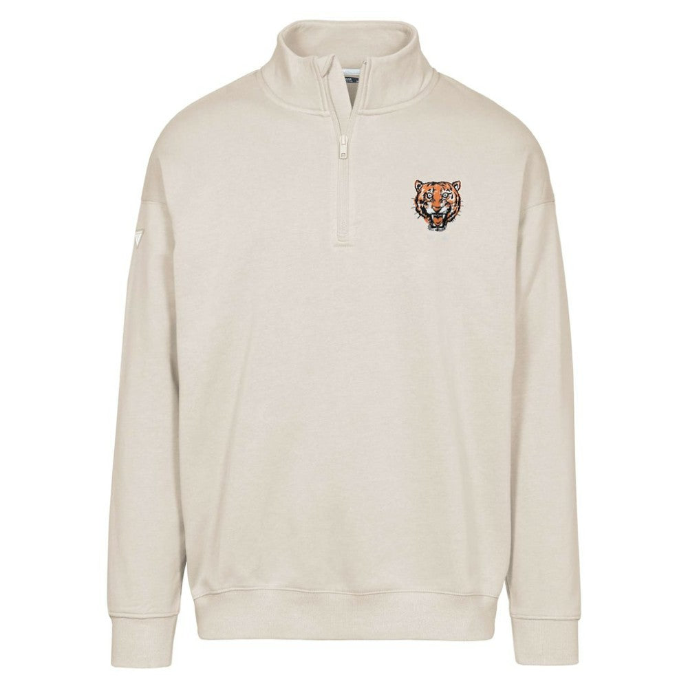 Detroit Tigers Levelwear Murray Core Logo Quarter-Zip Pullover Top | MLB New