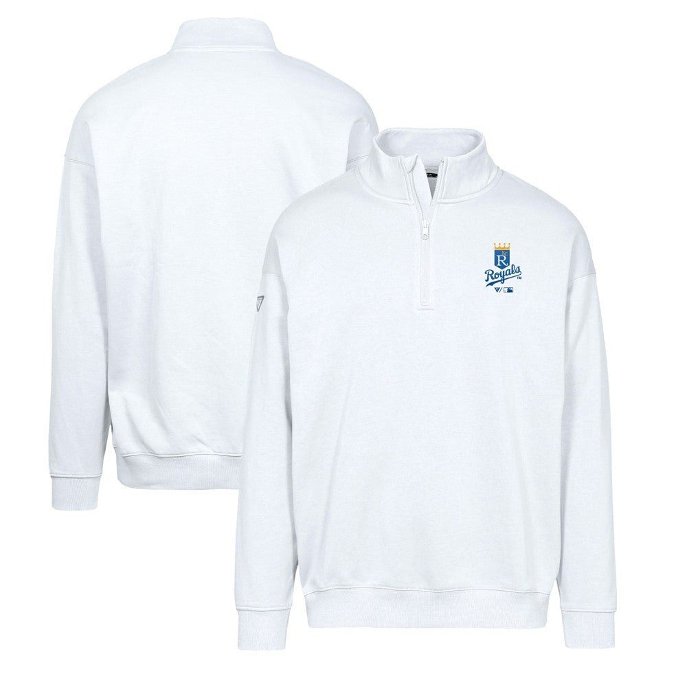 Kansas City Royals Levelwear Murray Core Logo Quarter-Zip Pullover Top | MLB US
