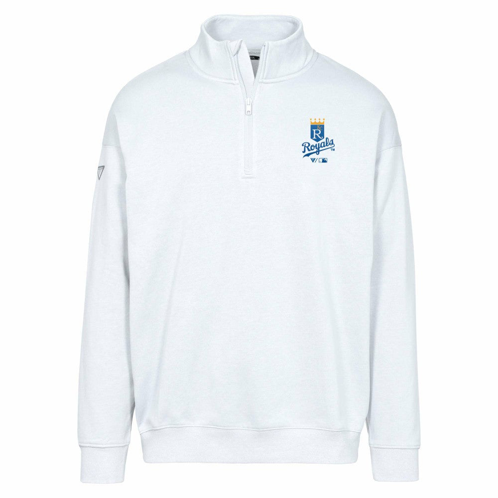Kansas City Royals Levelwear Murray Core Logo Quarter-Zip Pullover Top | MLB US