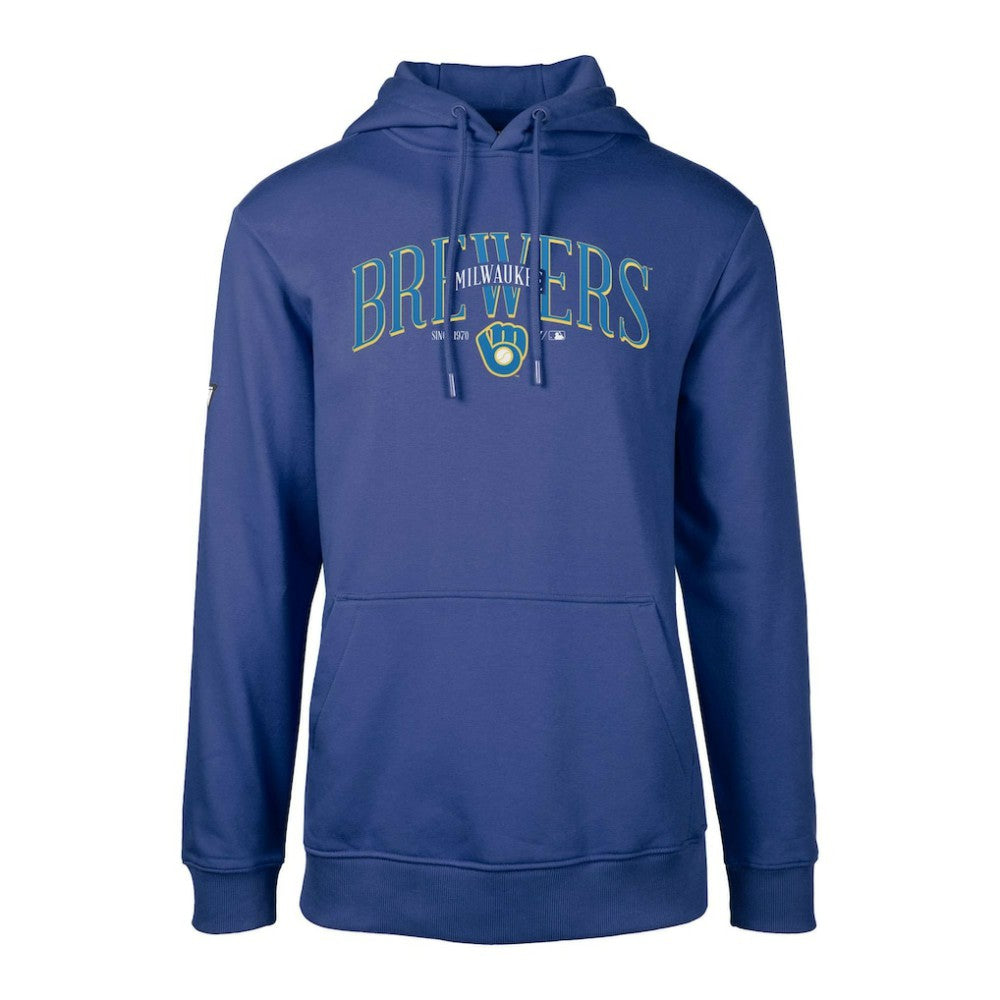 Milwaukee Brewers Levelwear Cooperstown Collection Podium Retro Spellout Pullover Hoodie | MLB For sale