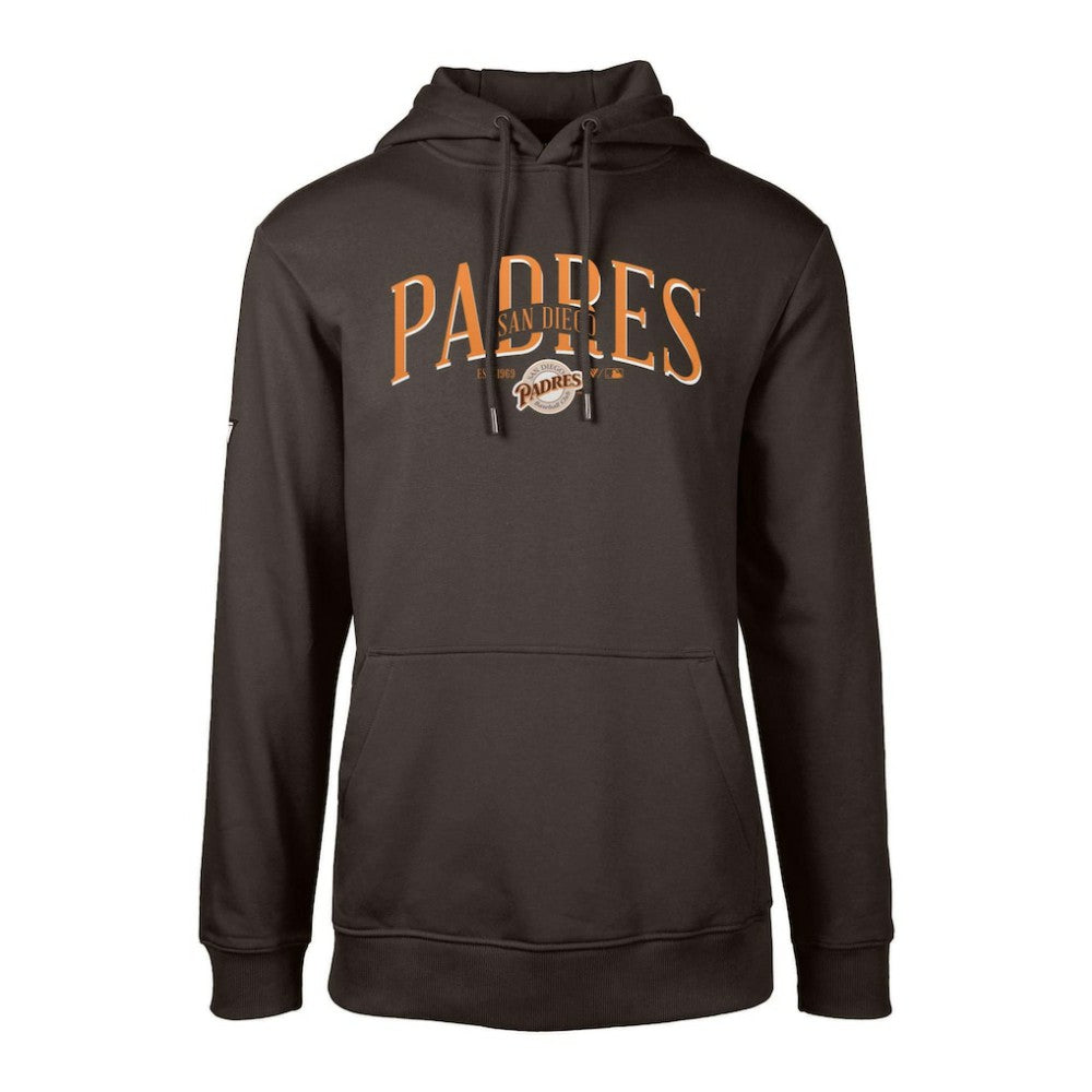 San Diego Padres Levelwear Cooperstown Collection Podium Retro Spellout Pullover Hoodie | MLB Online
