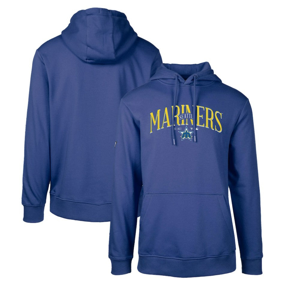 Seattle Mariners Levelwear Cooperstown Collection Podium Retro Spellout Pullover Hoodie | MLB Online