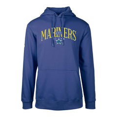Seattle Mariners Levelwear Cooperstown Collection Podium Retro Spellout Pullover Hoodie | MLB Online