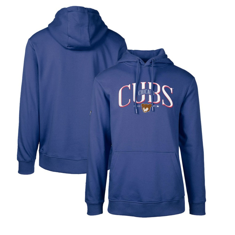 Chicago Cubs Levelwear Cooperstown Collection Podium Retro Spellout Pullover Hoodie | MLB For sale