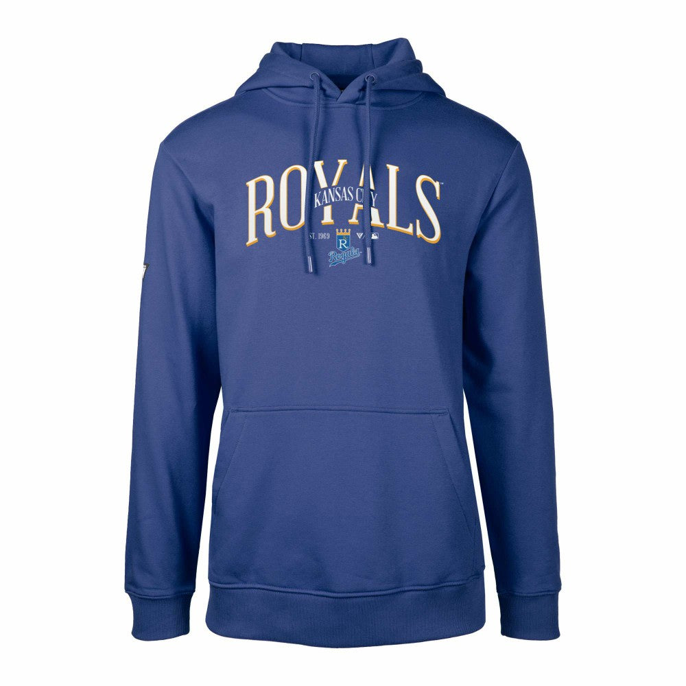 Kansas City Royals Levelwear Cooperstown Collection Podium Retro Spellout Pullover Hoodie | MLB Sale