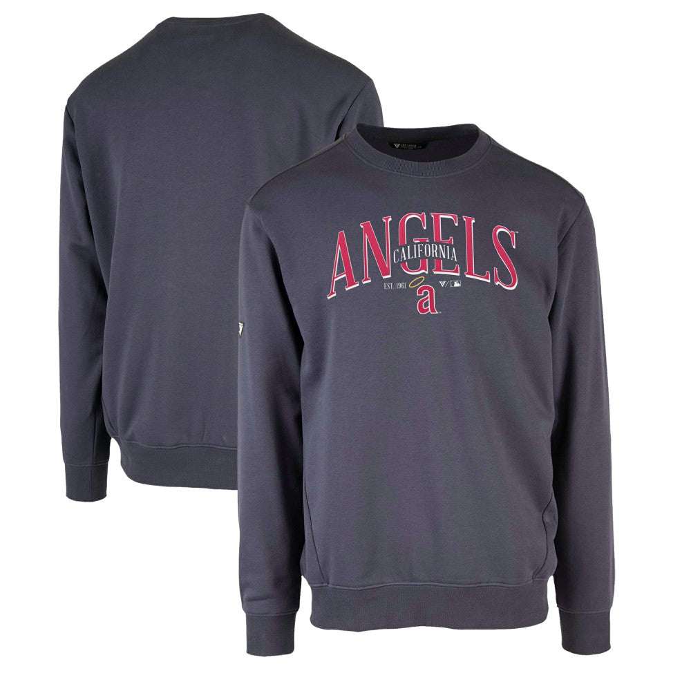 Los Angeles Angels Levelwear Zane Cooperstown Collection Retro Spellout Pullover Sweatshirt | MLB Near me