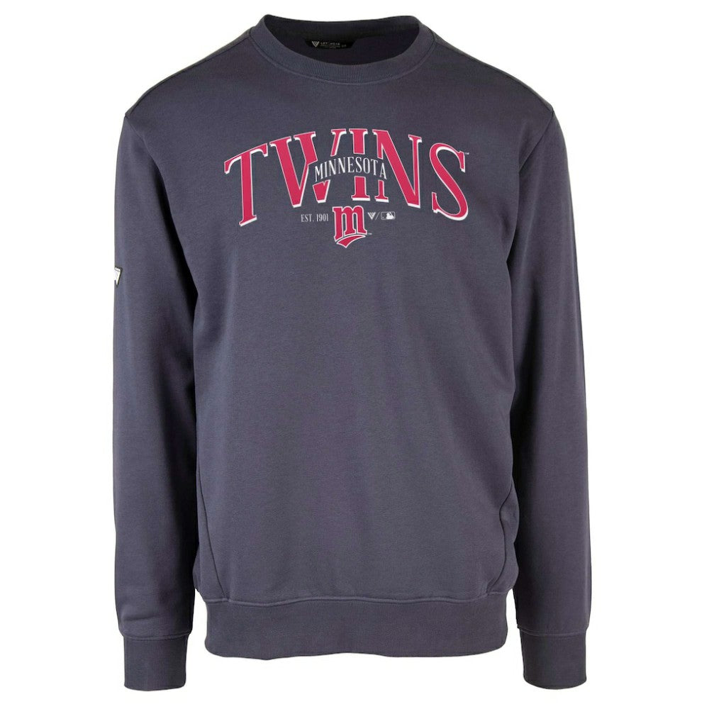 Minnesota Twins Levelwear Zane Cooperstown Collection Retro Spellout Pullover Sweatshirt | MLB New
