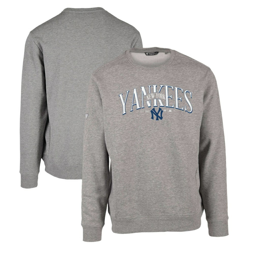 New York Yankees Levelwear Zane Cooperstown Collection Retro Spellout Pullover Sweatshirt | MLB Near me
