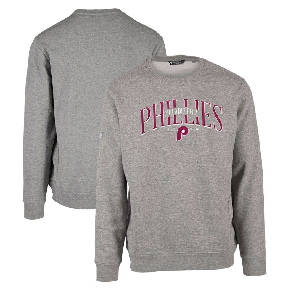 Philadelphia Phillies Levelwear Zane Cooperstown Collection Retro Spellout Pullover Sweatshirt | MLB US