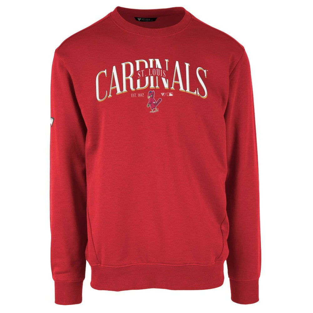 St. Louis Cardinals Levelwear Zane Cooperstown Collection Retro Spellout Pullover Sweatshirt | MLB Near me