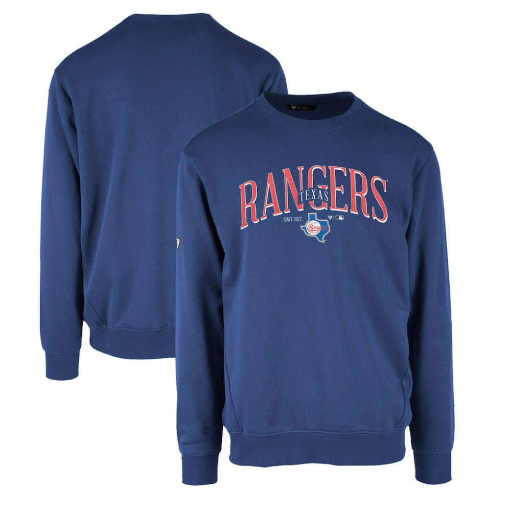 Texas Rangers Levelwear Zane Cooperstown Collection Retro Spellout Pullover Sweatshirt | MLB Sale