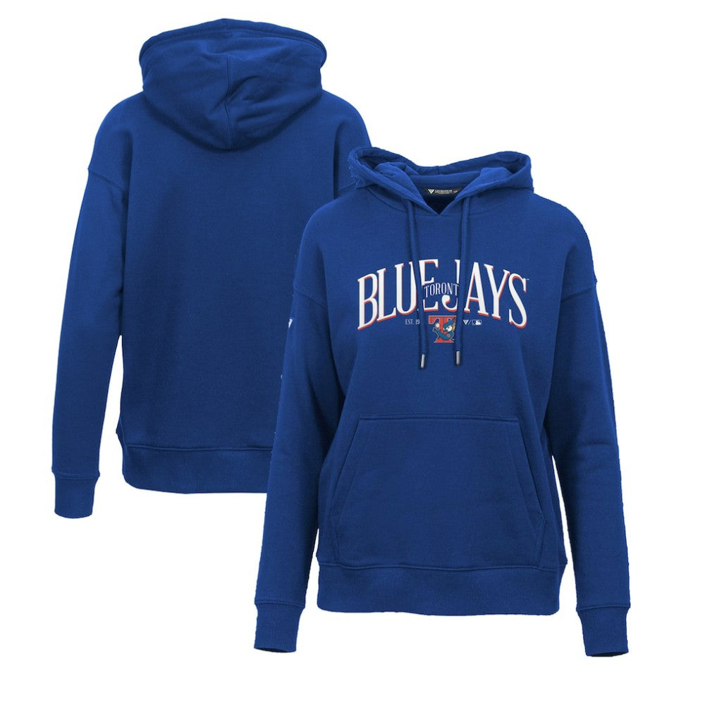 Toronto Blue Jays Levelwear Women's Adorn Cooperstown Collection Retro Spellout Pullover Hoodie | MLB For sale