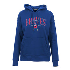 Atlanta Braves Levelwear Women's Adorn Cooperstown Collection Retro Spellout Pullover Hoodie | MLB US