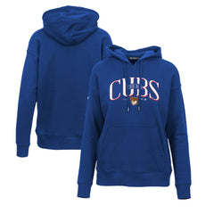 Chicago Cubs Levelwear Women's Adorn Cooperstown Collection Retro Spellout Pullover Hoodie | MLB On Sale