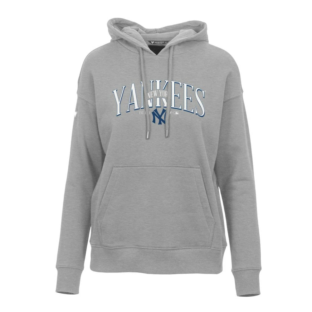 New York Yankees Levelwear Women's Adorn Cooperstown Collection Retro Spellout Pullover Hoodie | MLB US