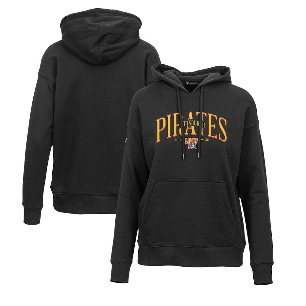 Pittsburgh Pirates Levelwear Women's Adorn Cooperstown Collection Retro Spellout Pullover Hoodie | MLB Shop