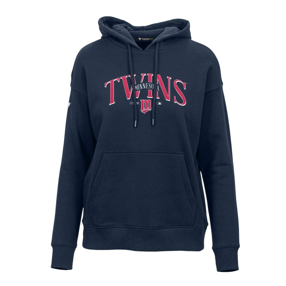 Minnesota Twins Levelwear Women's Adorn Cooperstown Collection Retro Spellout Pullover Hoodie | MLB Sale