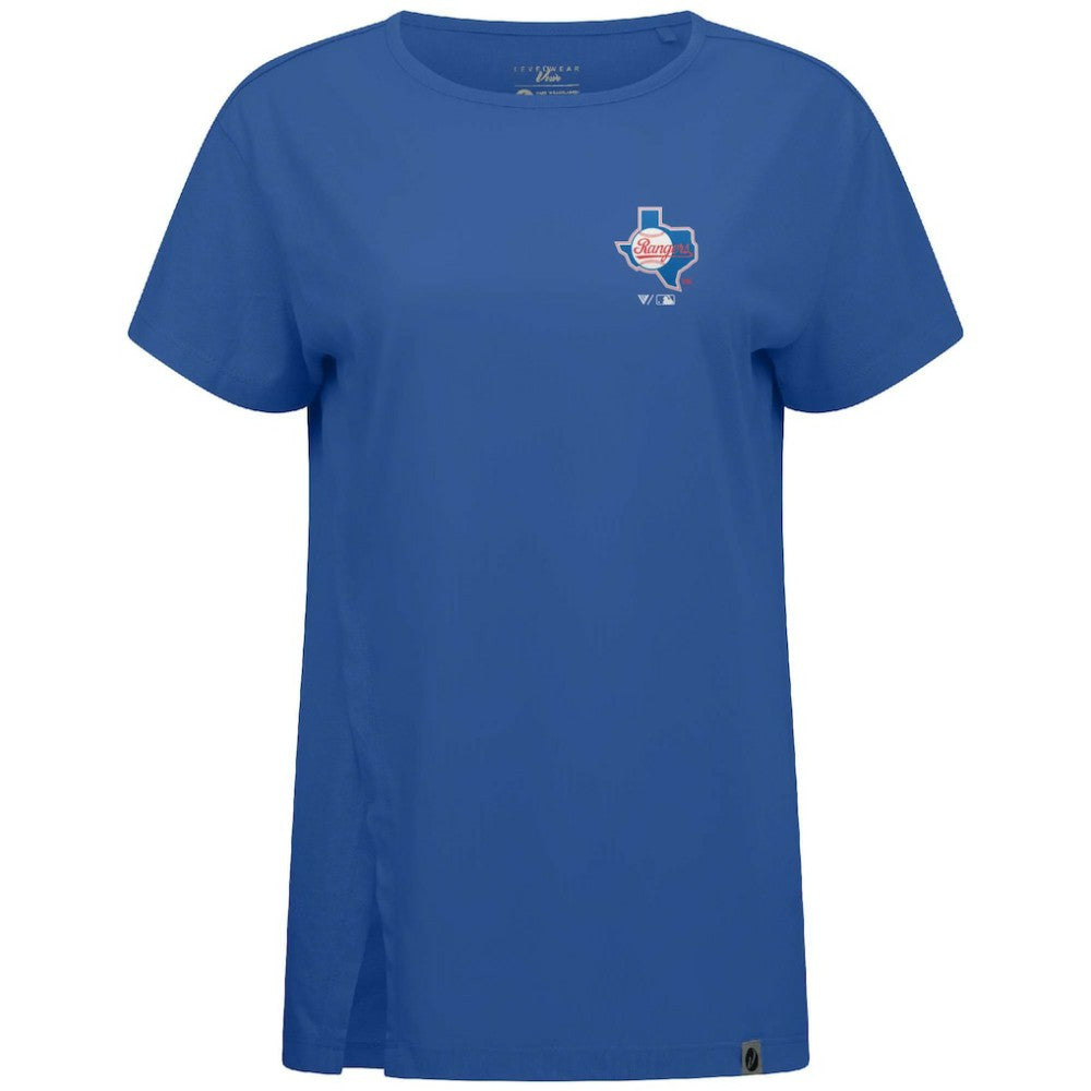 Texas Rangers Levelwear Women's Influx Cooperstown Core Logo T-Shirt | MLB Sale