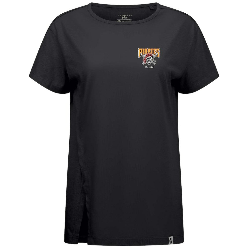 Pittsburgh Pirates Levelwear Women's Influx Cooperstown Core Logo T-Shirt | MLB Outlet