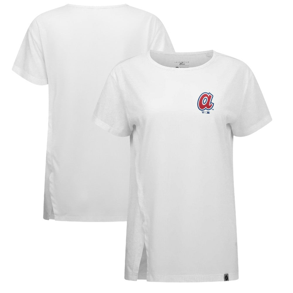Atlanta Braves Levelwear Women's Influx Cooperstown Core Logo T-Shirt | MLB Sale