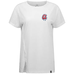 Atlanta Braves Levelwear Women's Influx Cooperstown Core Logo T-Shirt | MLB Sale