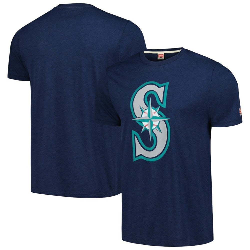 Seattle Mariners Homage Hand-Drawn Logo Tri-Blend T-Shirt | MLB Sale