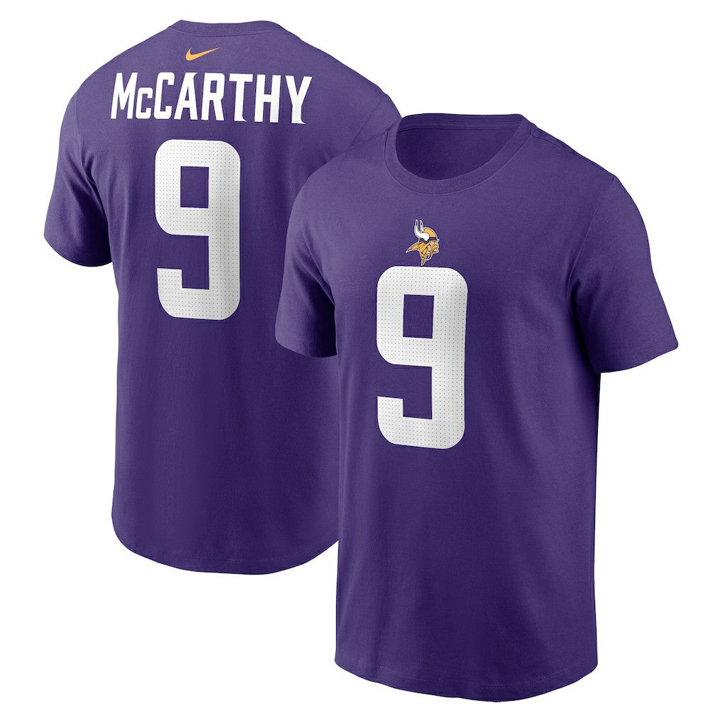 Minnesota Vikings Nike J.J. McCarthy  Name & Number T-Shirt