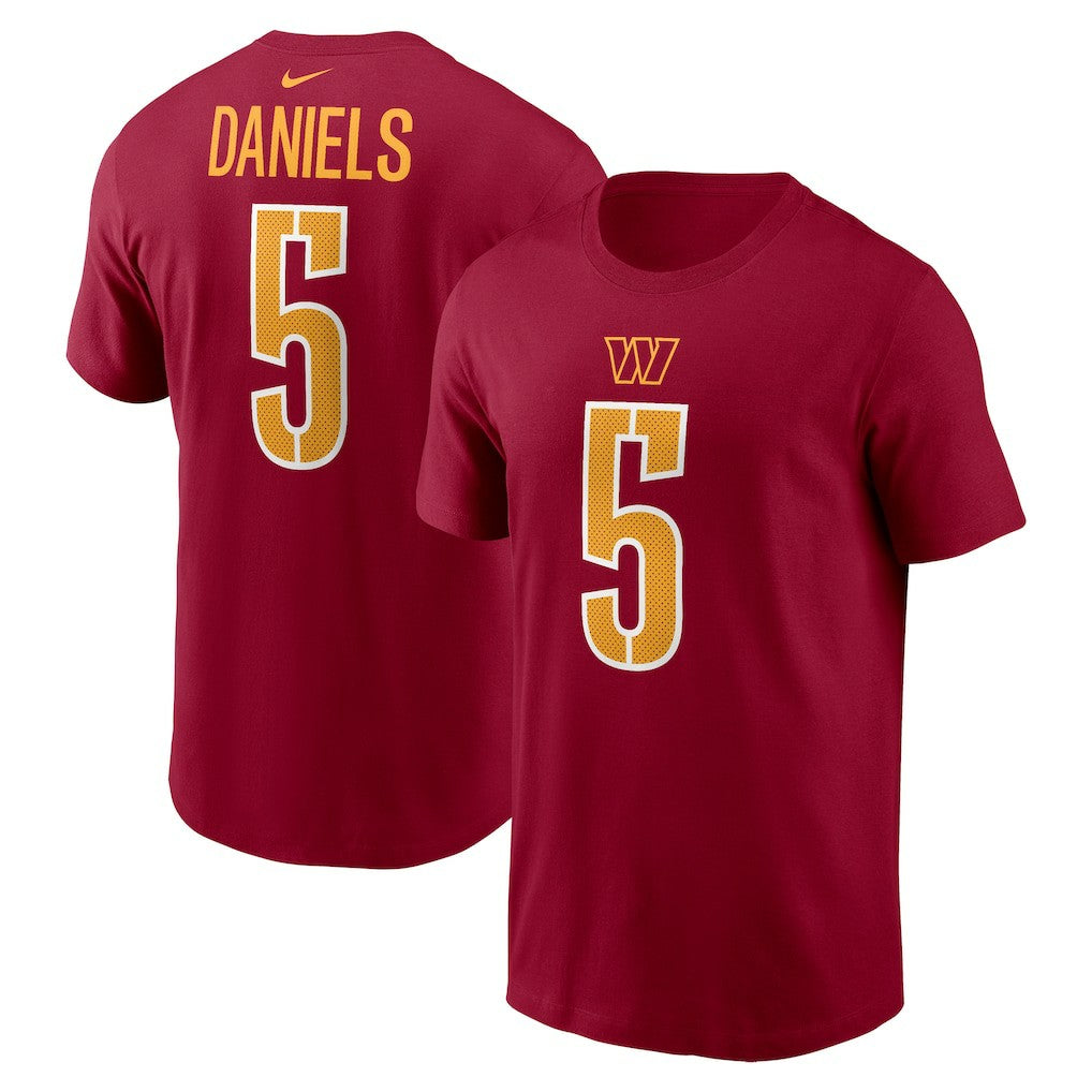 Washington Commanders Nike Jayden Daniels  Name & Number T-Shirt