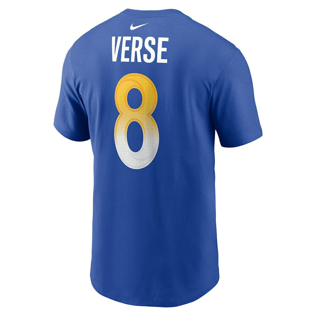 Los Angeles Rams Nike Jared Verse  Name & Number T-Shirt