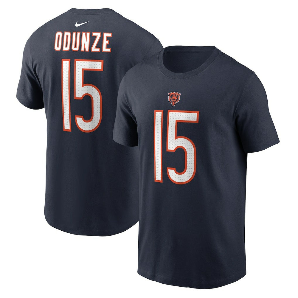 Chicago Bears Nike Rome Odunze  Name & Number T-Shirt