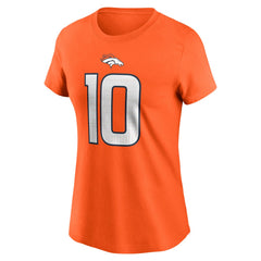 Denver Broncos Nike Bo Nix  Women's Name & Number T-Shirt