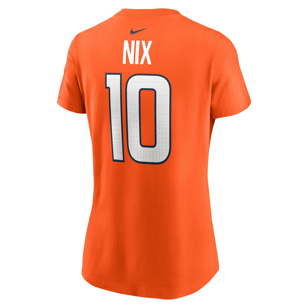Denver Broncos Nike Bo Nix  Women's Name & Number T-Shirt