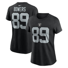 Las Vegas Raiders Nike Brock Bowers  Women's Player Name & Number T-Shirt