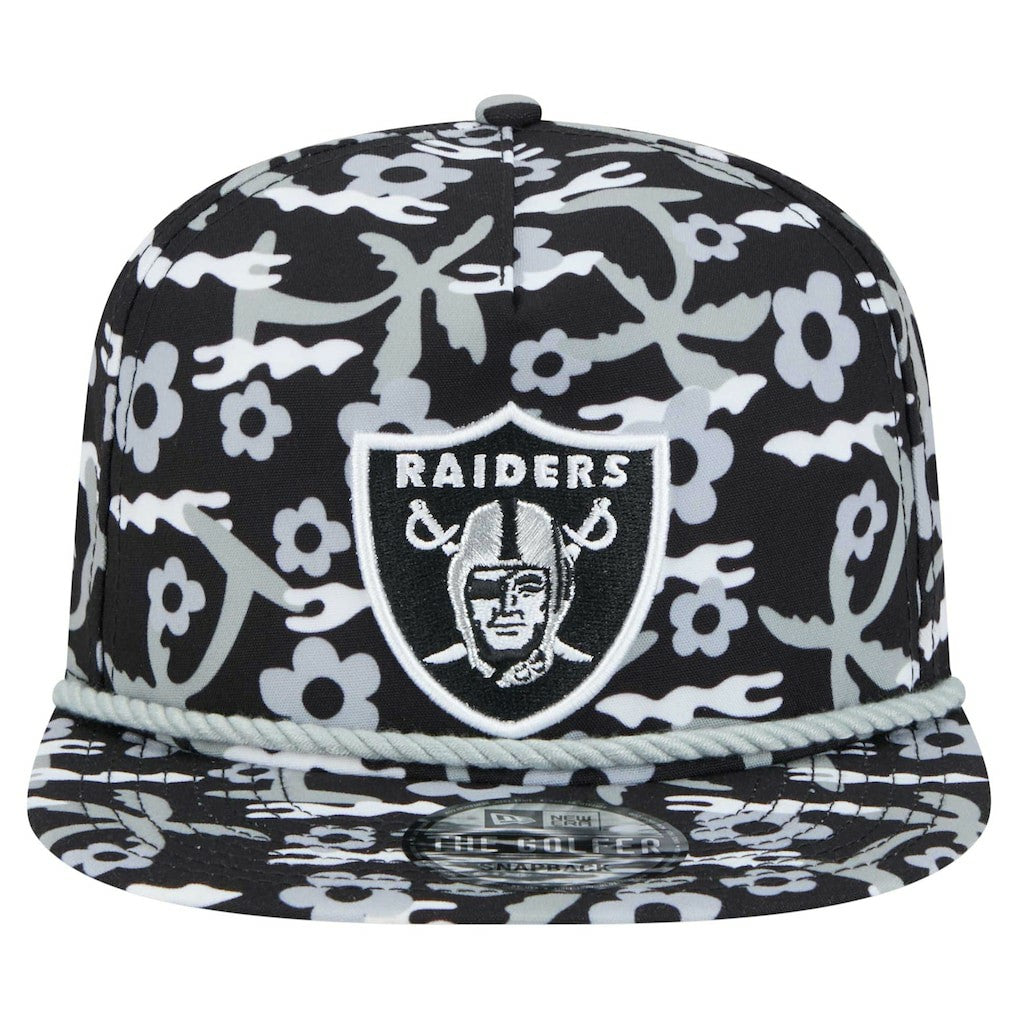 Las Vegas Raiders New Era Wakey Wakey Golfer Snapback Hat