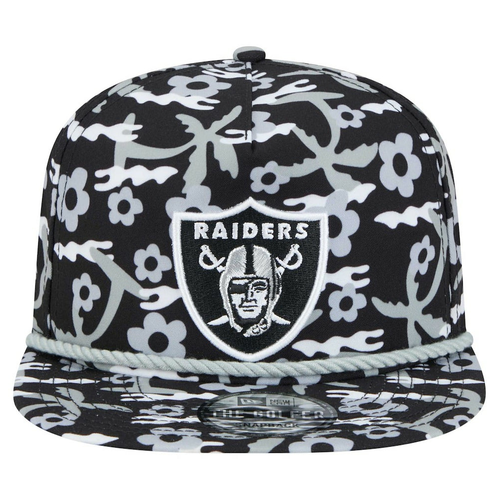 Las Vegas Raiders New Era Wakey Wakey Golfer Snapback Hat