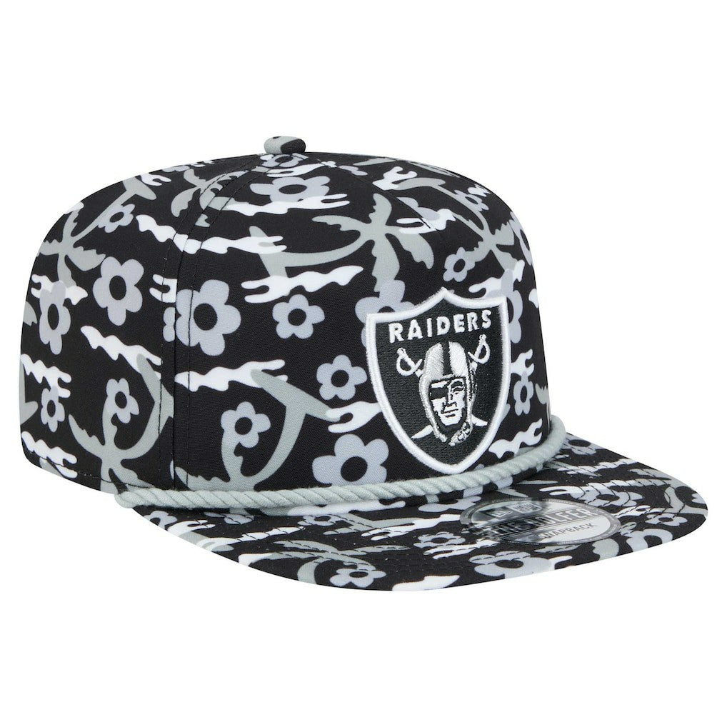 Las Vegas Raiders New Era Wakey Wakey Golfer Snapback Hat