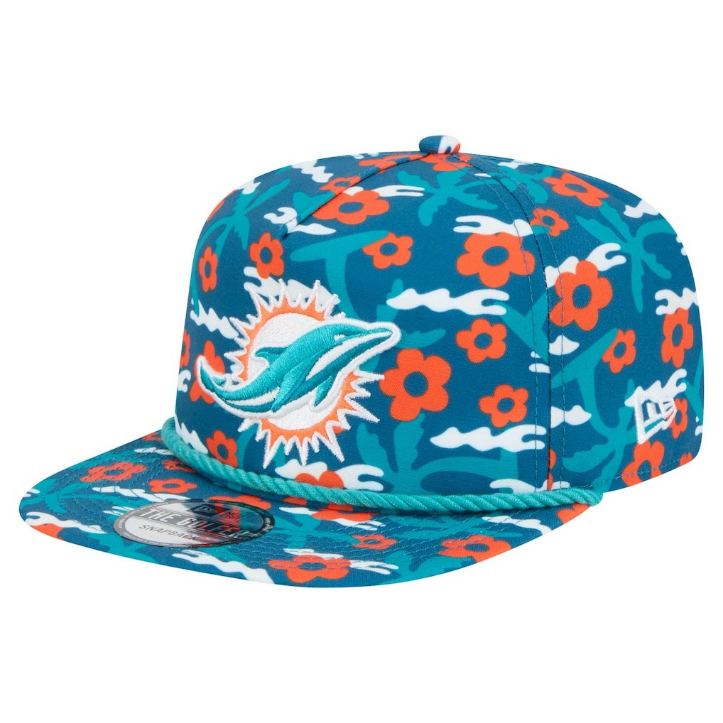 Miami Dolphins New Era Wakey Wakey Golfer Snapback Hat