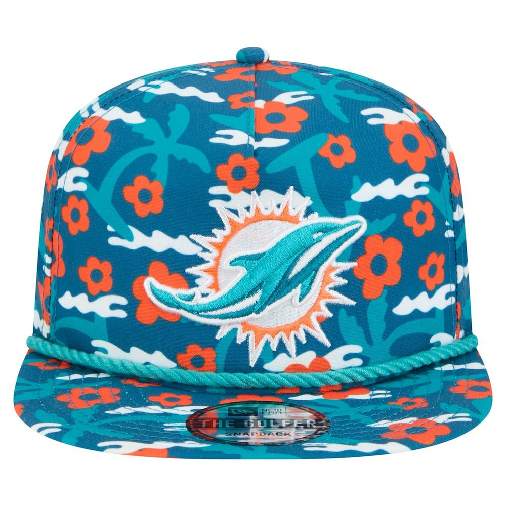 Miami Dolphins New Era Wakey Wakey Golfer Snapback Hat