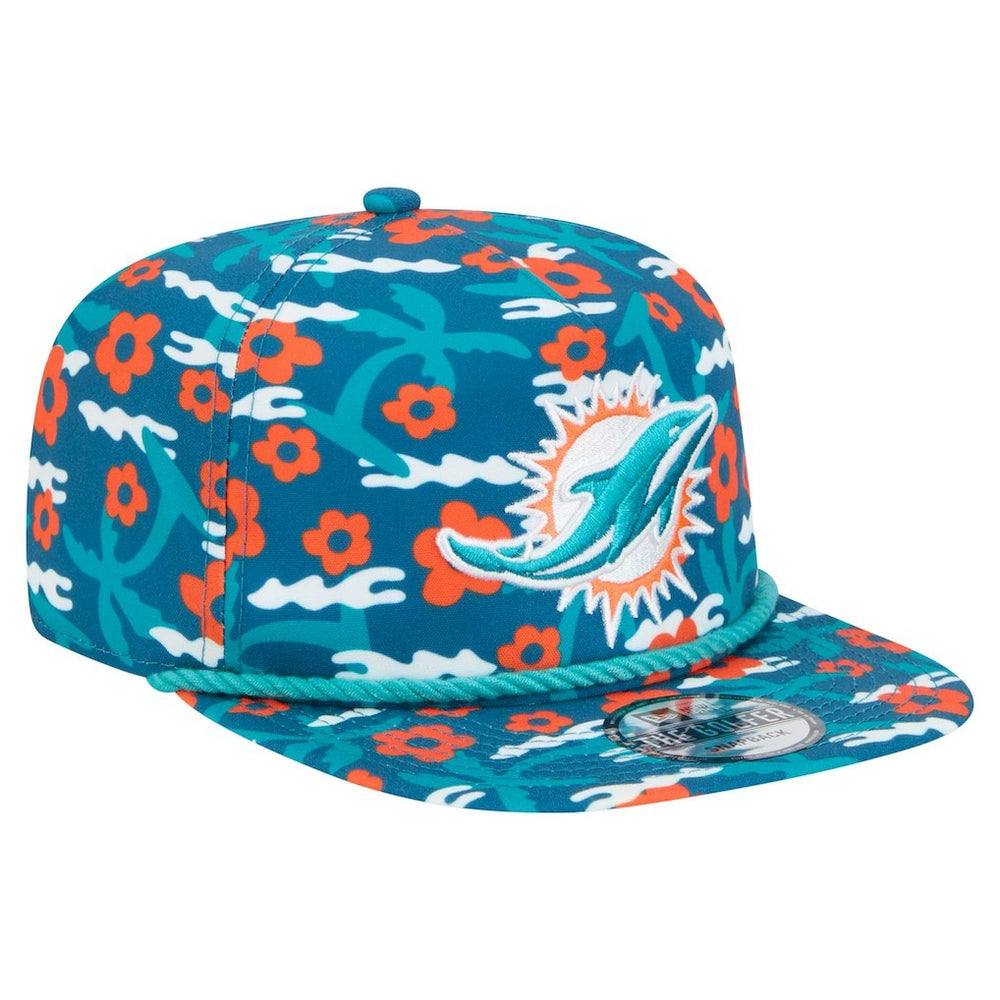 Miami Dolphins New Era Wakey Wakey Golfer Snapback Hat