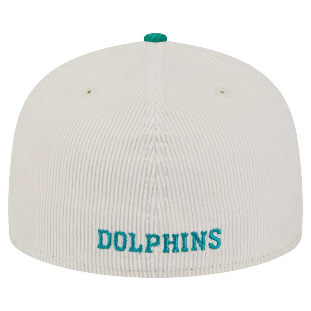 Miami Dolphins New Era Throwback Corduroy 59FIFTY Fitted Hat