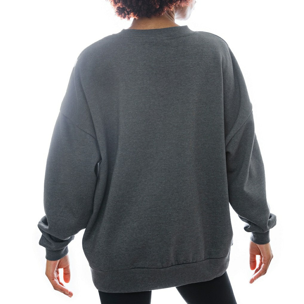 New York Jets  Gameday Couture Women's Oversized Long Weekend Premium Fleece Drop Shoulder Pullover Sweatshirt