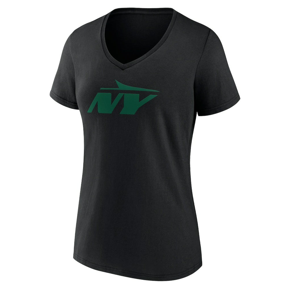 New York Jets  Women's Secondary Logo V-Neck T-Shirt