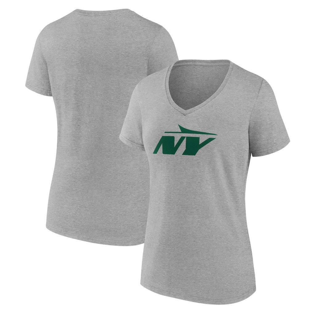 New York Jets  Women's Secondary Logo V-Neck T-Shirt