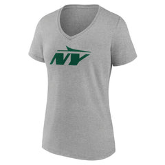 New York Jets  Women's Secondary Logo V-Neck T-Shirt