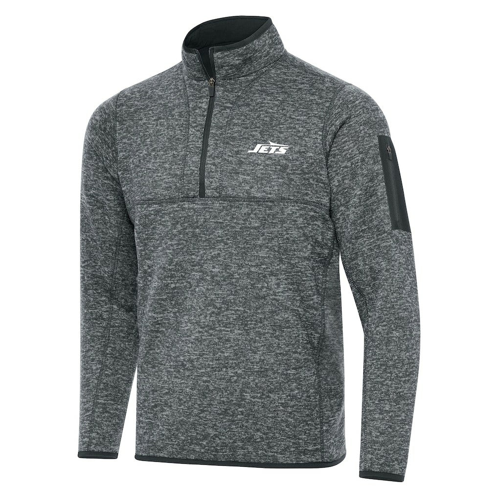 New York Jets  Antigua Fortune Quarter-Zip Pullover Jacket
