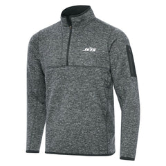 New York Jets  Antigua Fortune Quarter-Zip Pullover Jacket